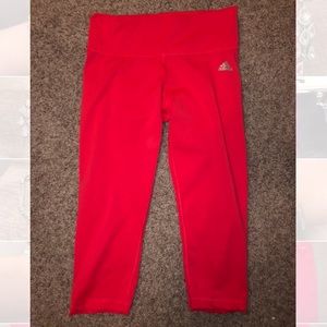 Hot Pink Adidas Capri Climalite Leggings